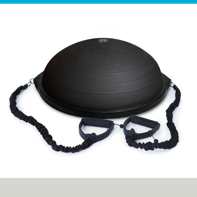 Bosu Home Balance Trainer for Strength, Flexibility, and Cardio Workouts, Black - VMInnovations