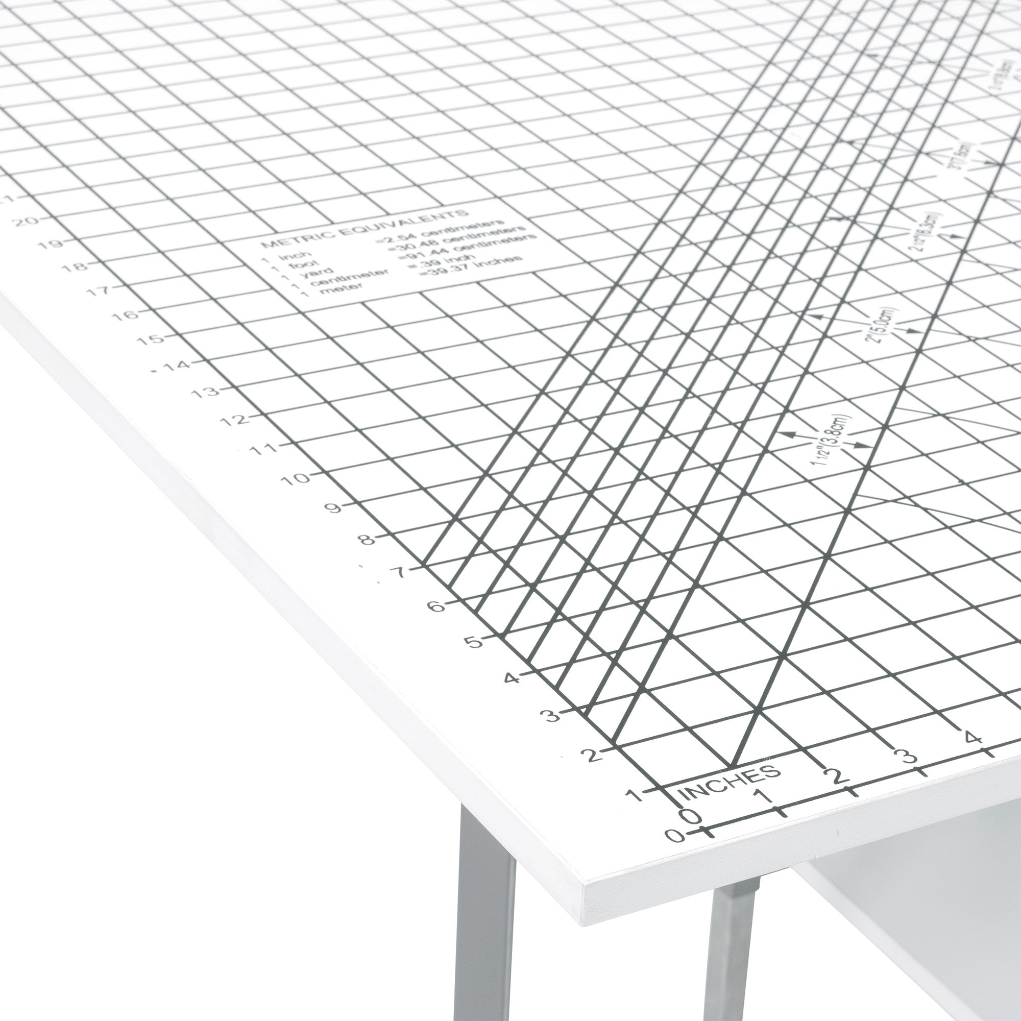 Sew Ready Foldable Hobby and Cutting Grid Table with Storage for Arts and Crafts (Open Box)