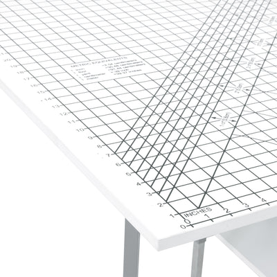Sew Ready Foldable Hobby and Cutting Grid Table with Storage for Arts and Crafts (Open Box)