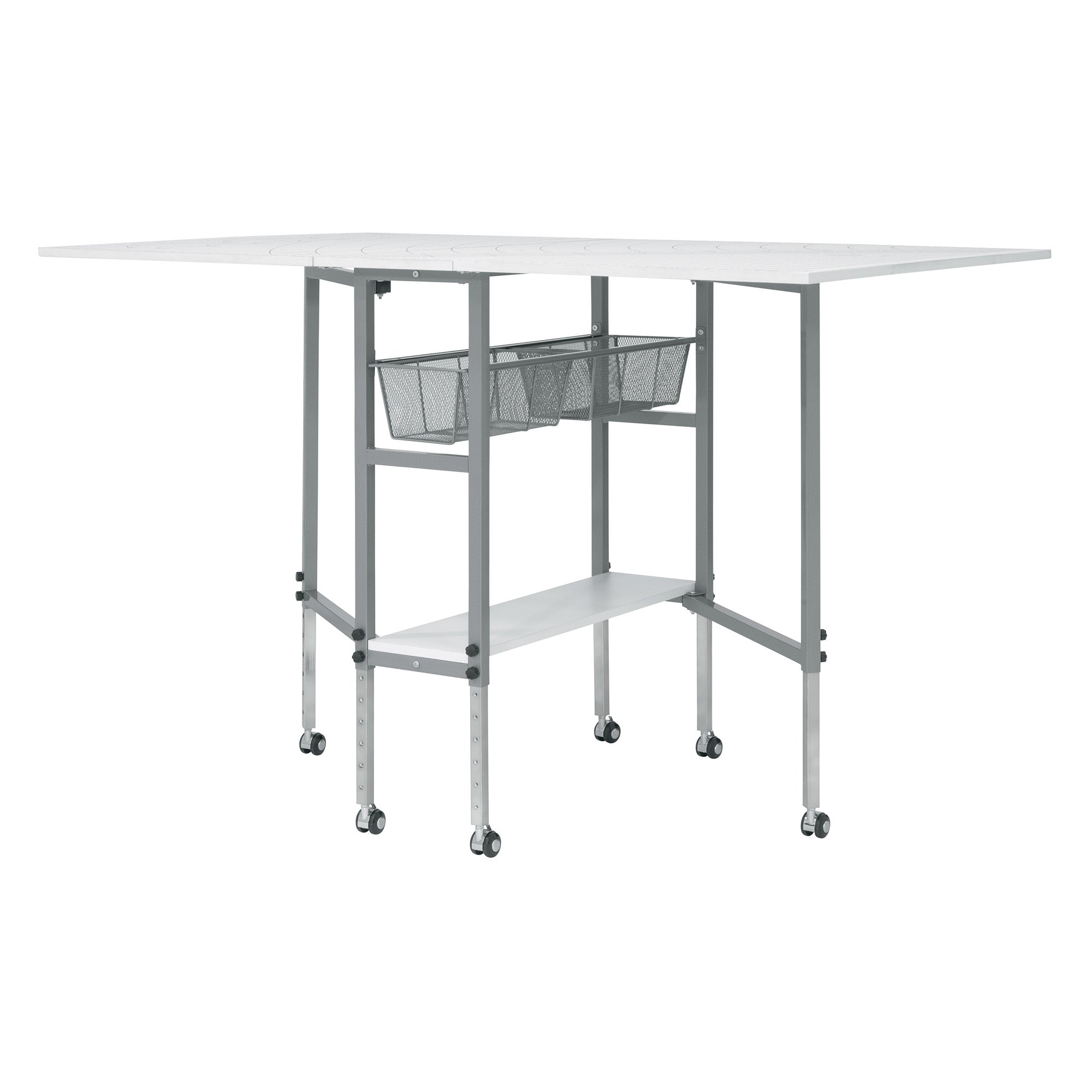 Sew Ready Foldable Hobby and Cutting Grid Table with Storage for Arts and Crafts (Open Box)