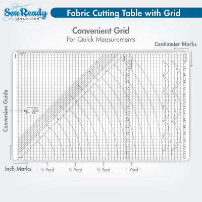 Sew Ready Foldable Hobby and Cutting Grid Table with Storage for Arts and Crafts (For Parts)