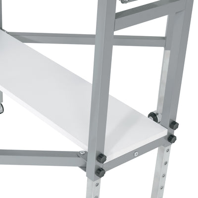 Sew Ready Foldable Hobby and Cutting Grid Table with Storage for Arts and Crafts (For Parts)