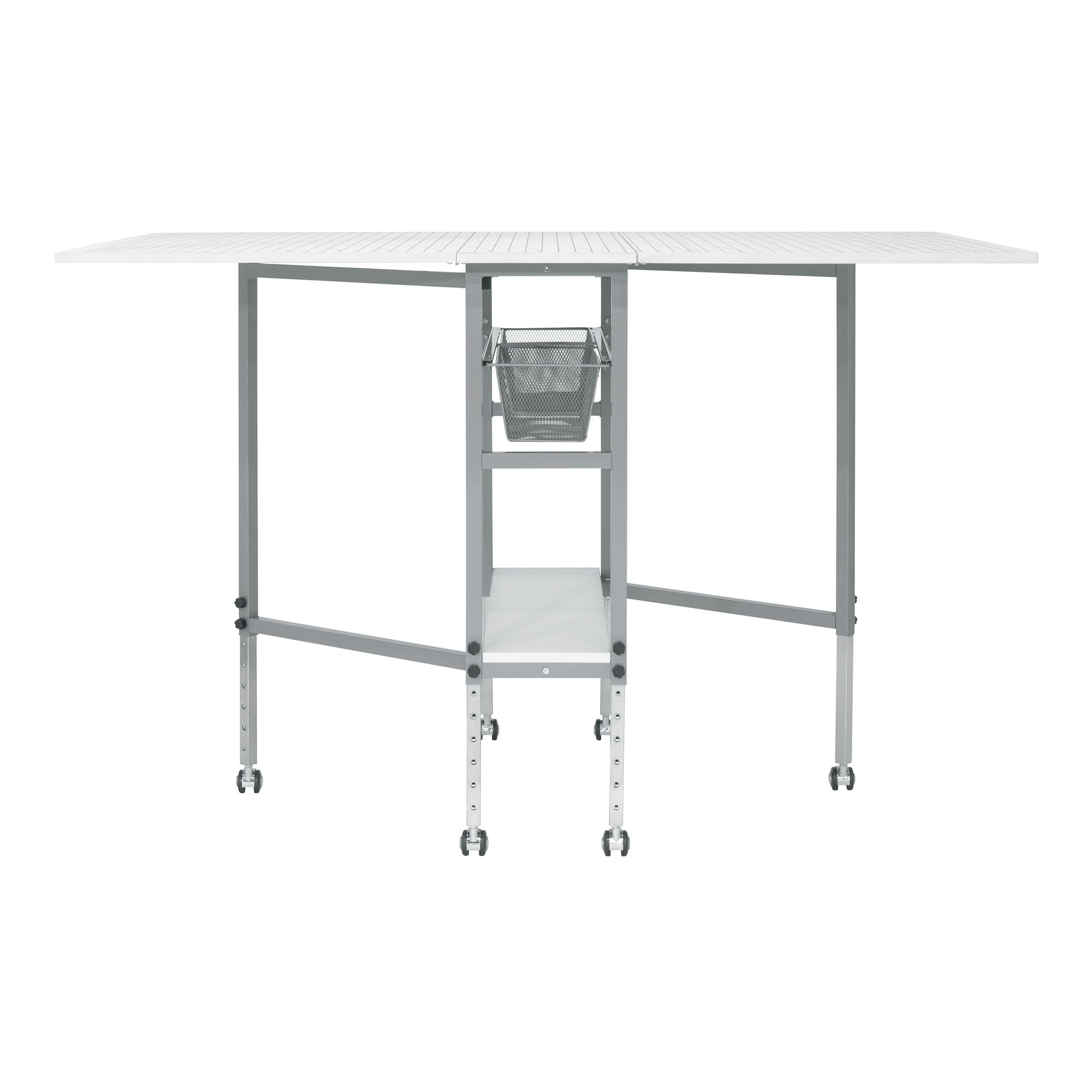 Sew Ready Foldable Hobby and Cutting Grid Table with Storage for Arts and Crafts (For Parts)