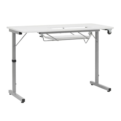 Sew Ready Portable Sewing Table with Foldable and Rollaway Design, (For Parts)