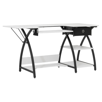 Sew Ready Comet Plus Craft Sewing Table with Accurate Fabric Cutting Grid-Top