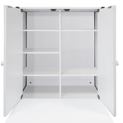 Sew Ready Folding Craft Armoire Cabinet, Multipurpose Workstation with Table - VMInnovations