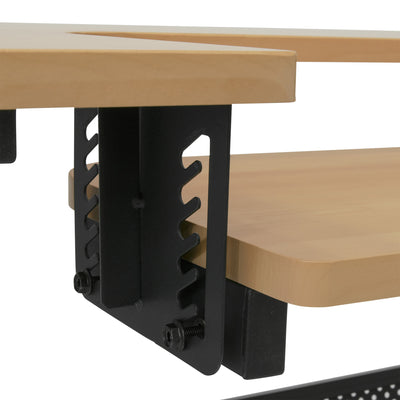 Sew Ready Eclipse Hobby Sewing Table with Storage Drawer and Shelves, Maple