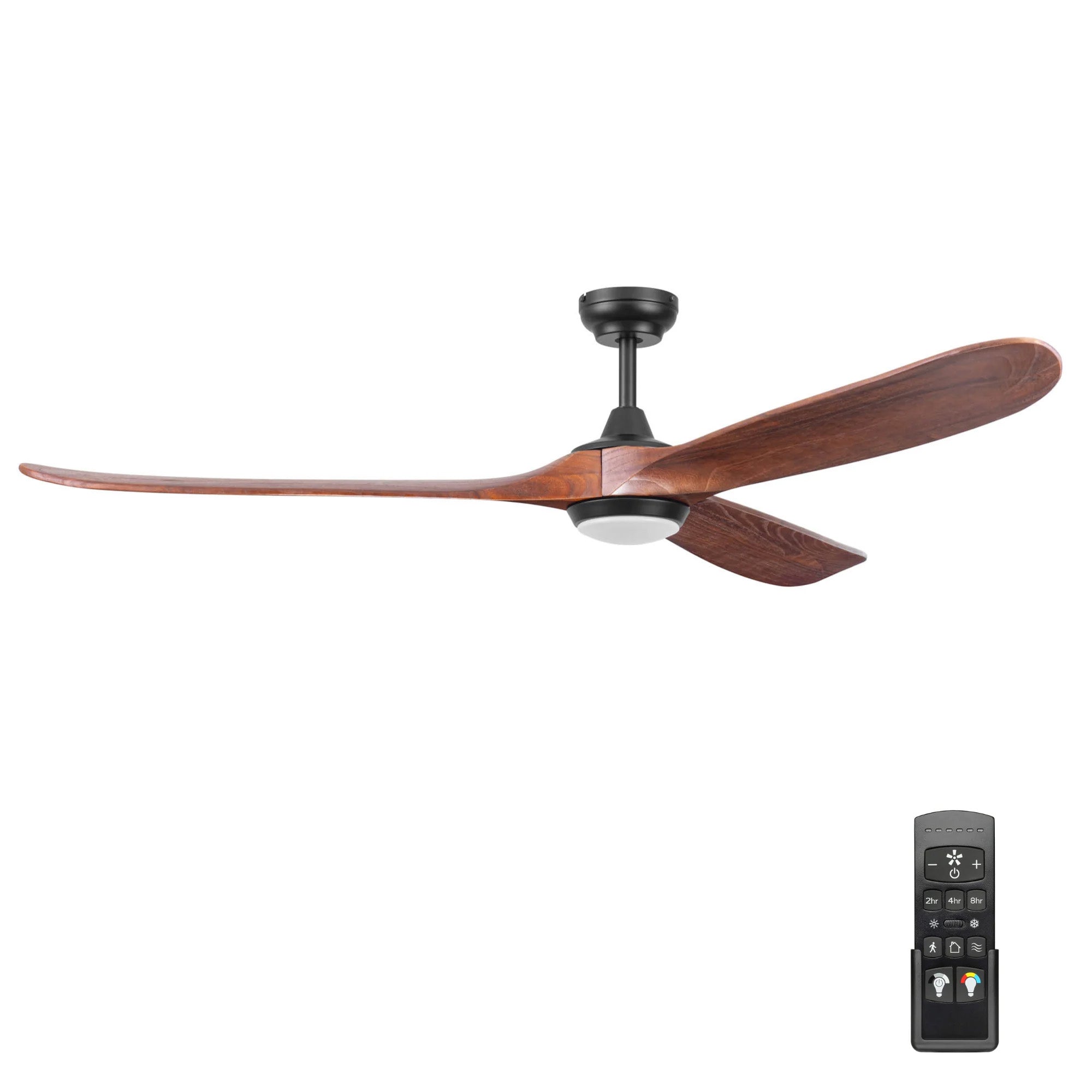 Honeywell Taiga 70 Inch Ceiling Fan with Redwood Blades, LED Light & Remote