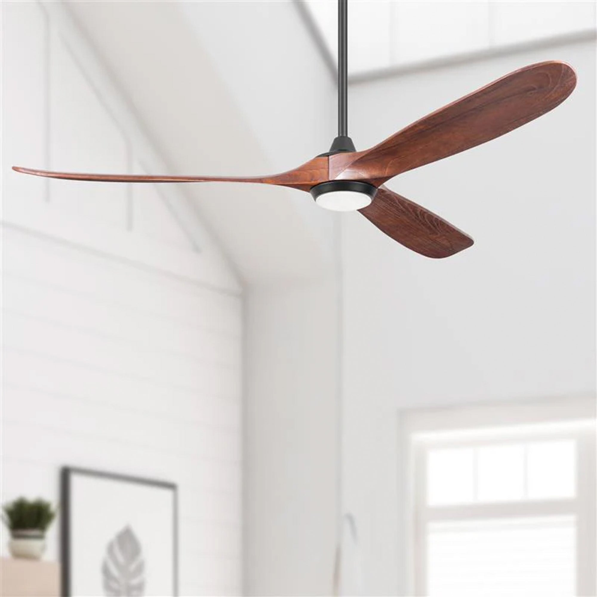 Honeywell Taiga 70 Inch Ceiling Fan with Redwood Blades, LED Light & Remote