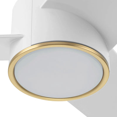 Honeywell Altan 52 Inch Modern Ceiling Fan with LED Light & Remote, White/Gold