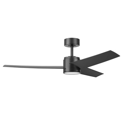 Honeywell Altan 52 Inch Modern Ceiling Fan with LED Light & Remote, Matte Black