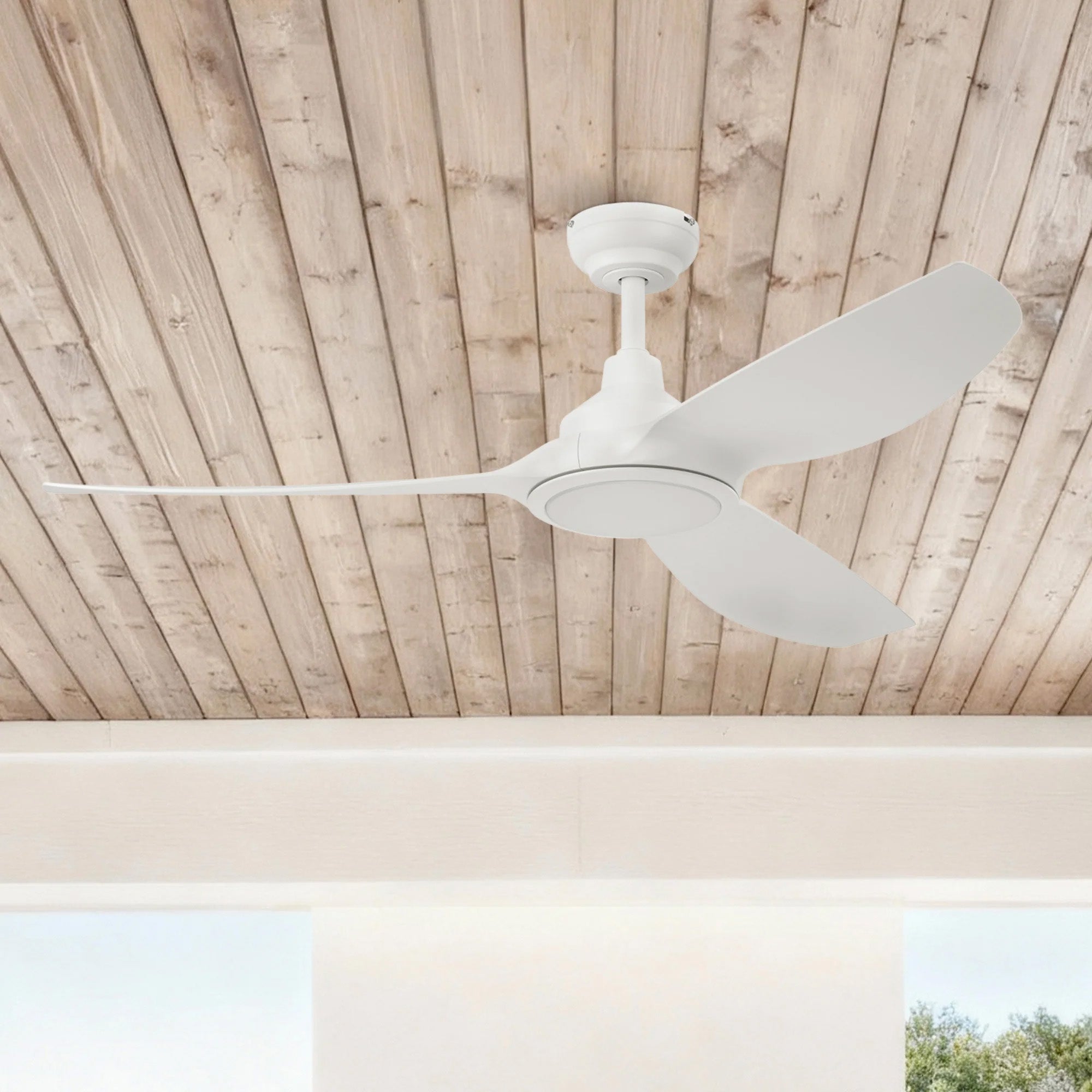 Honeywell Sirro 52" Ceiling Fan with Light & Remote, 3 White Blades, (Open Box)