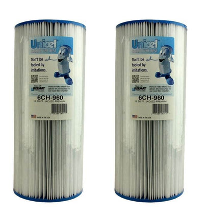 Unicel 6CH-960 Replacement 52 Square Foot Pleated Spa Filter Cartridge (2 Pack)