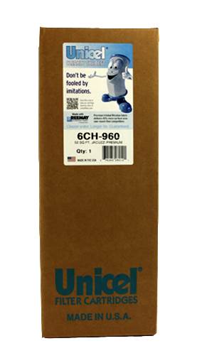 Unicel 6CH-960 Replacement 52 Square Foot Pleated Spa Filter Cartridge (2 Pack)