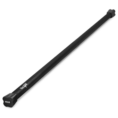 Fitvids 30lb Weighted Workout Bar, Total Body Exercise Bar for Strength Training