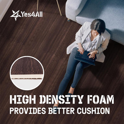 Yes4All Interlocking Foam Exercise Floor Tiles, 0.4" Thick, 12"x12", 22 Sq Ft