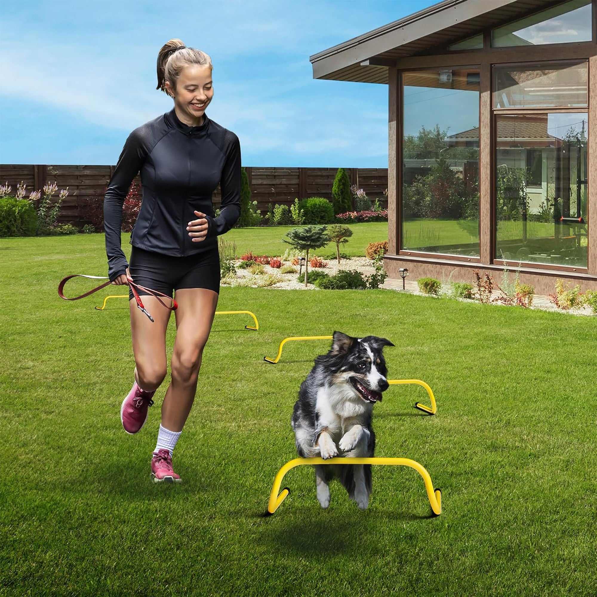 Yes4All Agility and Speed Hurdle Training Equipment for Athletes, 5 Pack, Yellow