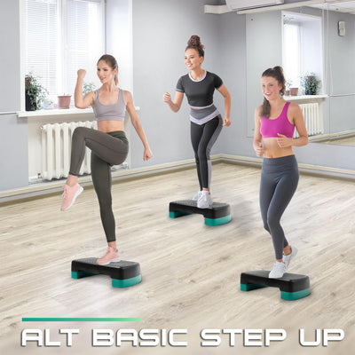 Yes4All Aerobic Exercise Step Platform Workout Stepper with Risers for Home Gym
