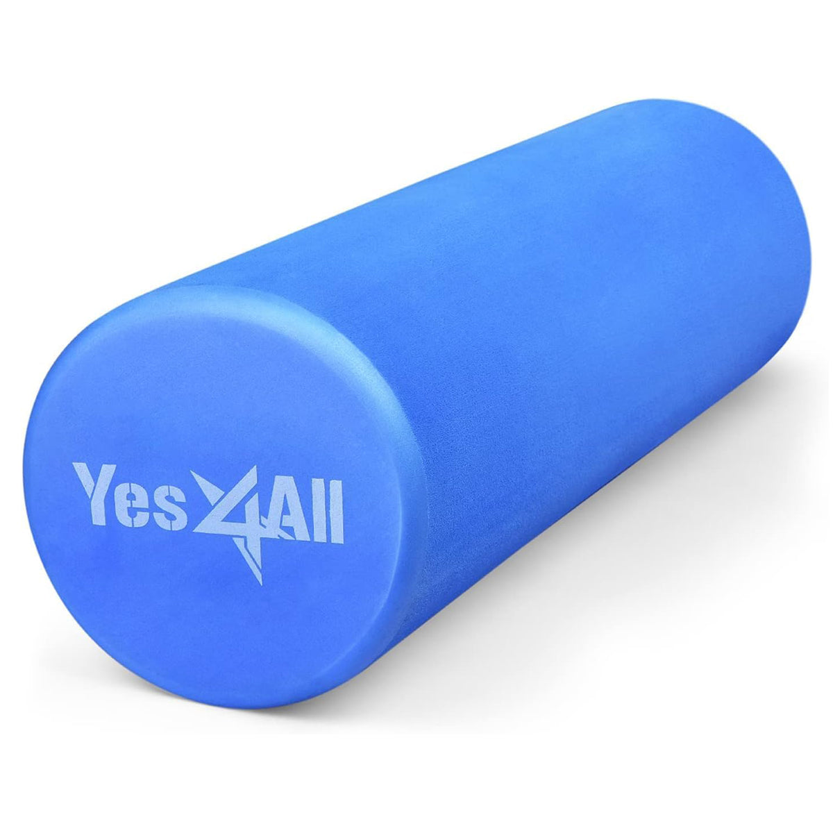 Yes4All 18 Inch EVA Firm Foam Roller for Back Yoga and Pilates Exercises, Blue