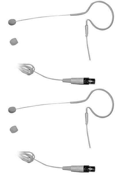 2) PYLE PMEMS10 In-Ear Mini XLR Omni-Directional Microphone Mic for Shure System