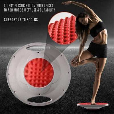 Yes4All Premium Wobble Balance Board Plastic Stability Trainer with Handles