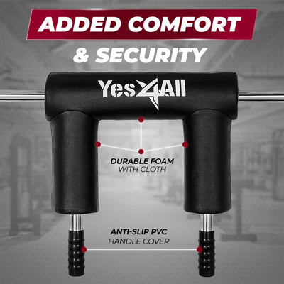 Yes4All Anti-Slip Squat Bar Attachment Comfortable Neck Pad w/ 1000LB Capacity