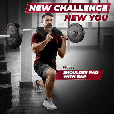 Yes4All Anti-Slip Squat Bar Attachment Comfortable Neck Pad w/ 1000LB Capacity