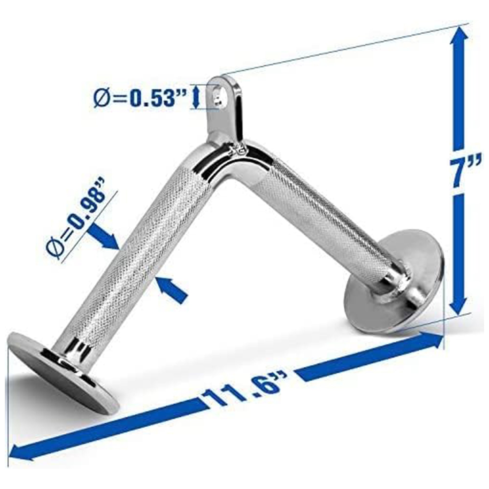 Yes4All Cable Machine Attachments with Tricep Rope, Straight Bar, and V Bar
