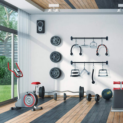 Yes4All Cable Machine Attachments with Tricep Rope, Straight Bar, and V Bar