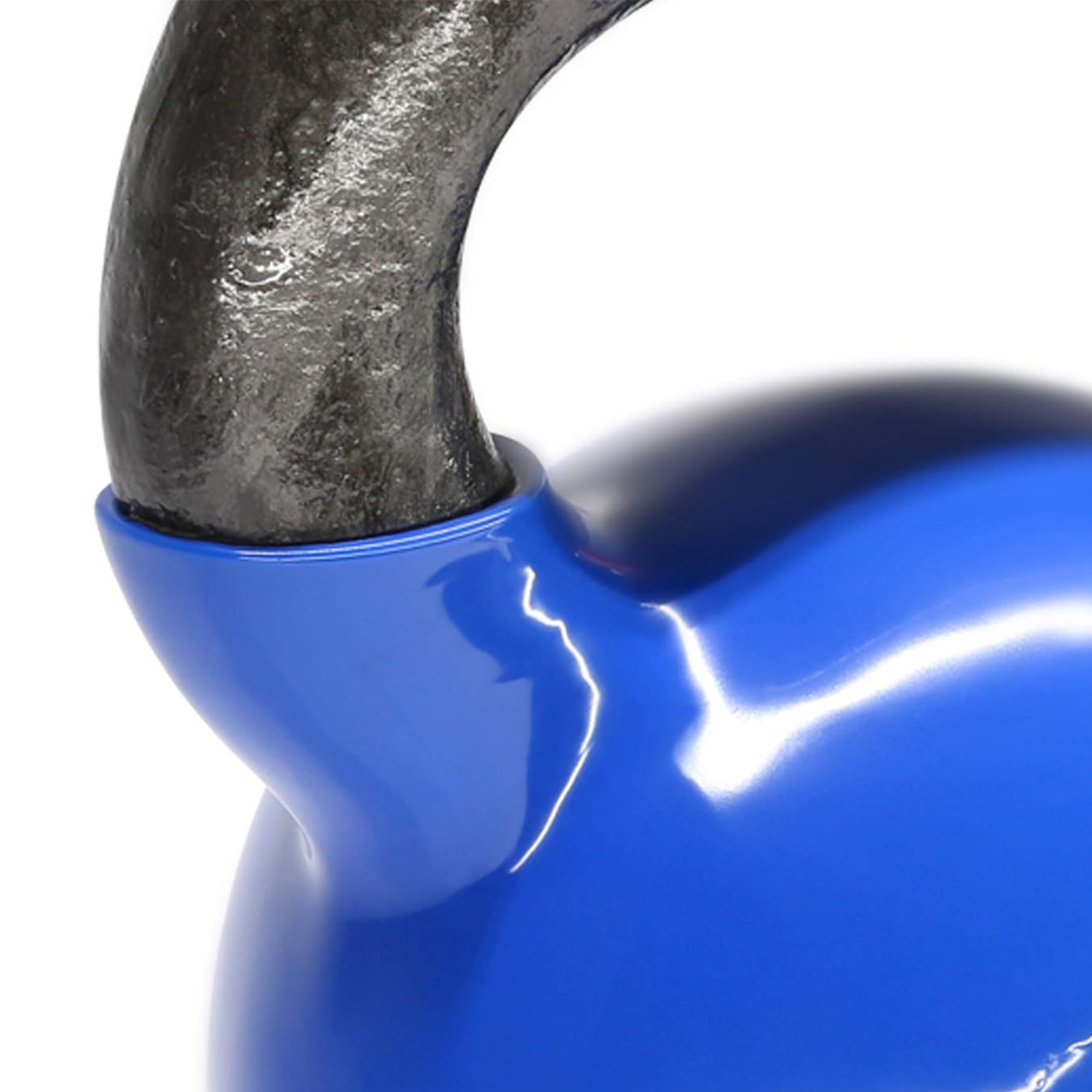 Yes4All 5-30 lb Vinyl Kettlebell Set w/ Flat Bottom for Strength Training, Blue