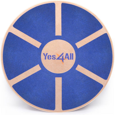 Yes4All Versatile Wooden Wobble Balance Board for Core and Stability Training