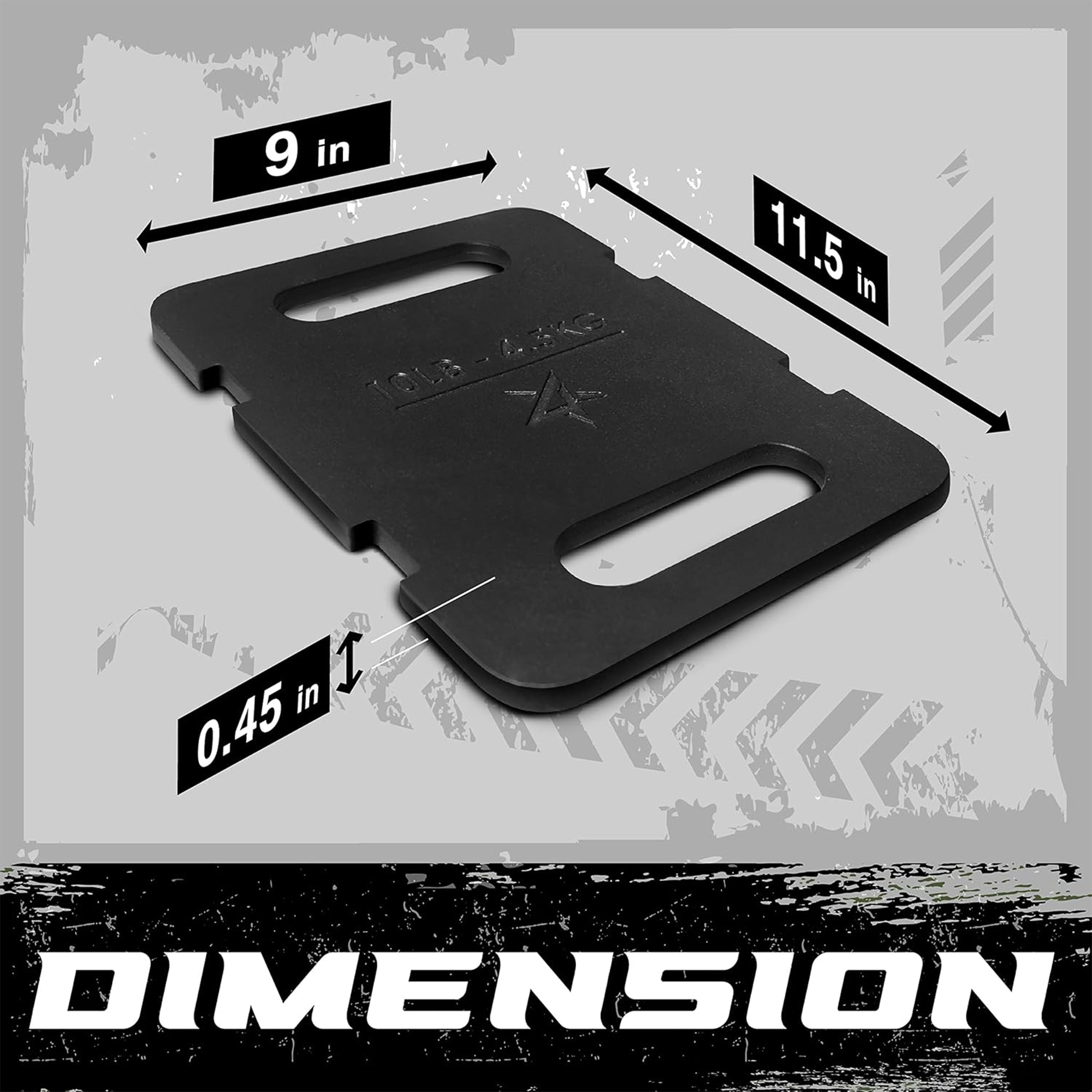 Yes4All 10 lb Cast Iron Attachable Training Rucking Weight Plate for Backpack