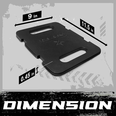 Yes4All 10 lb Cast Iron Attachable Training Rucking Weight Plate for Backpack