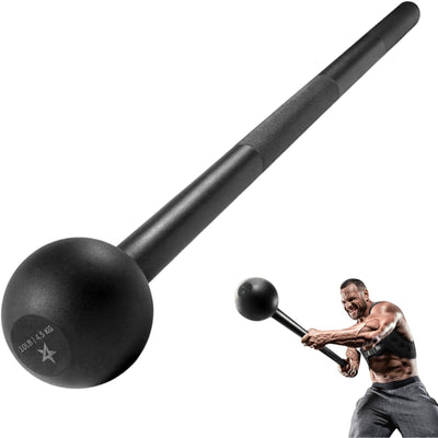 Yes4All 10-lb Steel Mace Bell Workout Equipment for Full Body Strength Training