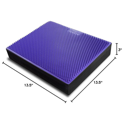 Yes4All Non-Slip TPE Foam Exercise Balance Pad with Massage Points, XL, Purple