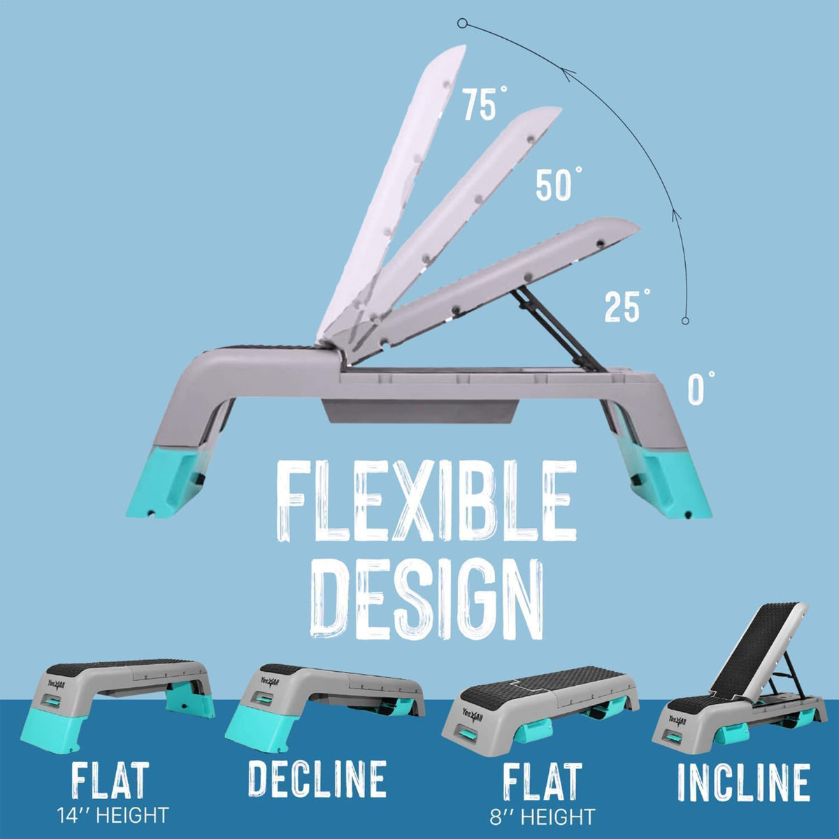 Yes4All Multifunctional Aerobic Deck Fitness Station for Cardio and Strength