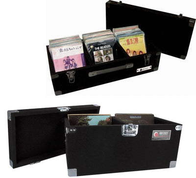 Odyssey CLP200P Carpeted Pro DJ Vinyl Record Case + C45200 45 RPM Record Case - VMInnovations