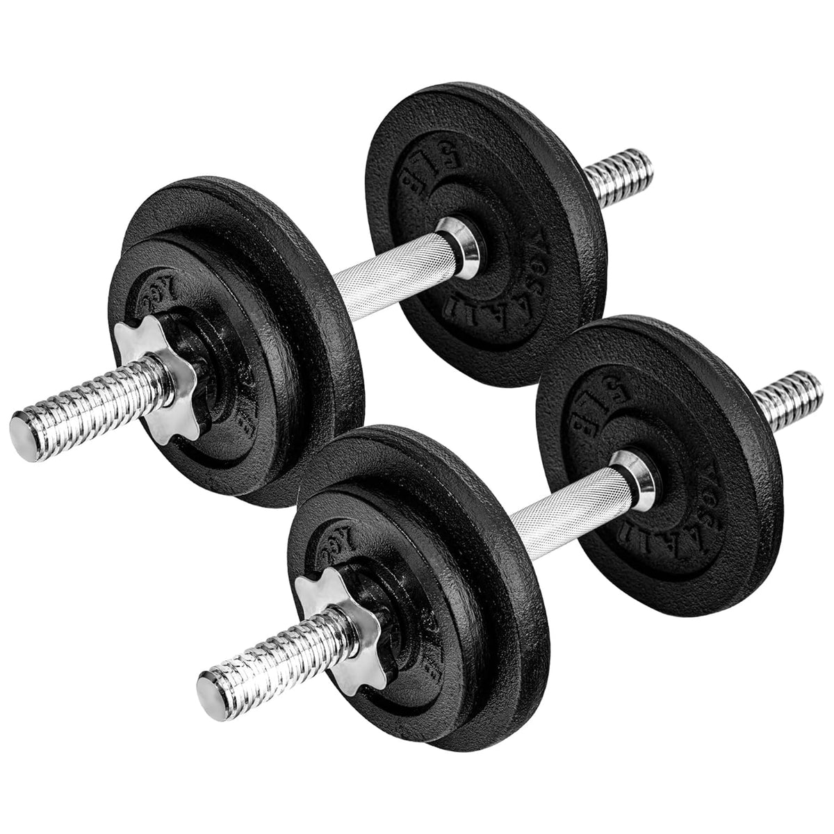Yes4All 40 lb Adjustable Dumbbell Set With Weight Plates and Star Lock Collars