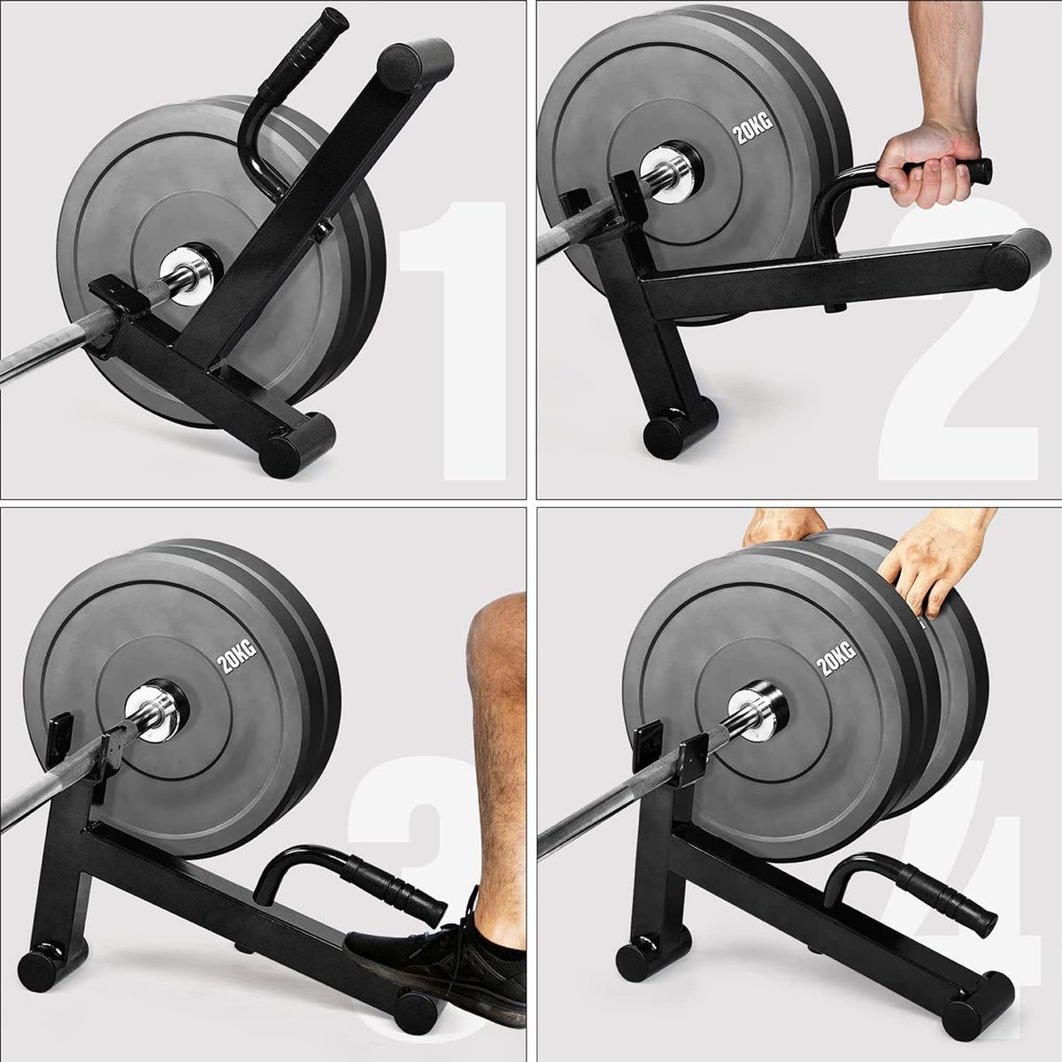 Yes4All Deadlift Weight Training Barbell Jack Stand, Holds 600lb Weight Plates
