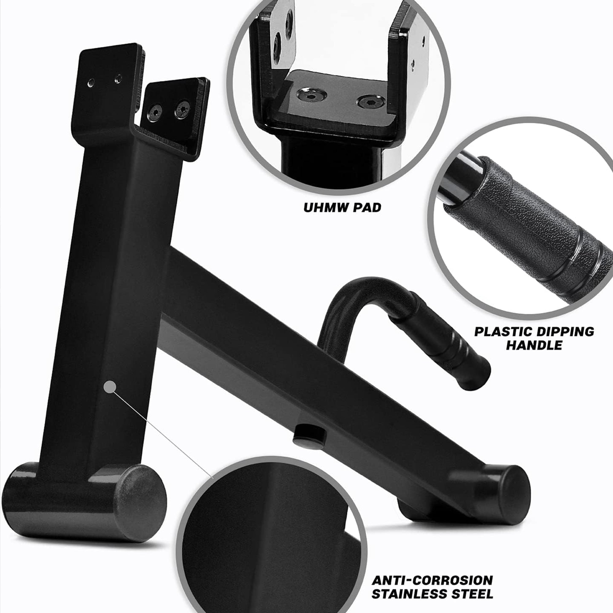 Yes4All Deadlift Weight Training Barbell Jack Stand, Holds 600lb Weight Plates