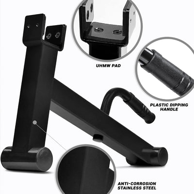 Yes4All Deadlift Weight Training Barbell Jack Stand, Holds 600lb Weight Plates