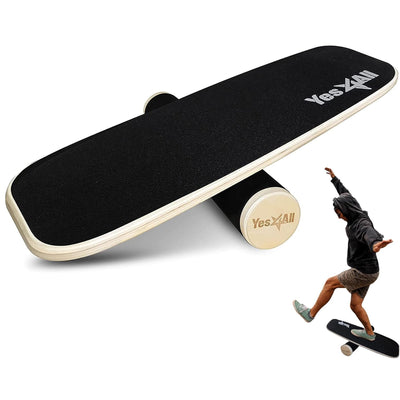 Yes4All Balance Board Sports Trainer Surf Trainer Board With Adjustable Stoppers