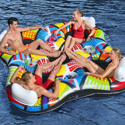 Hydro-Force Rapid River Quad Tubing Float w/ Built-In Coolers (Open Box)