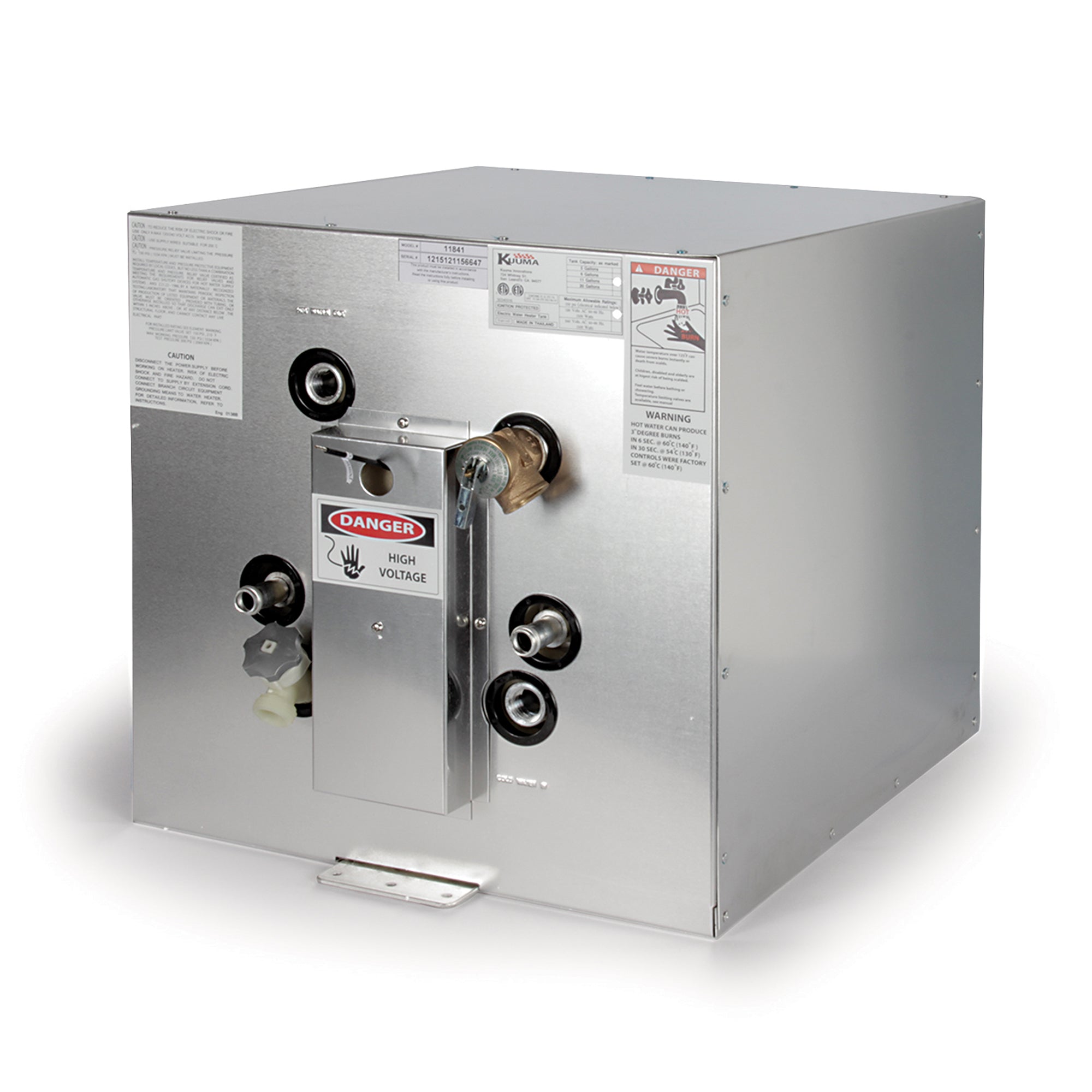 Kuuma 11 Gal Marine Water Heater, 120V Front Heat Exchange and Mounting Brackets - VMInnovations