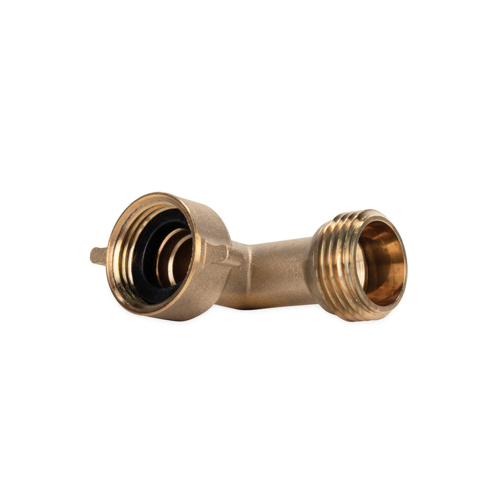 Camco 2 Pack 90-Degree Hose Elbow for RV Water Hoses, Solid Brass Construction - VMInnovations