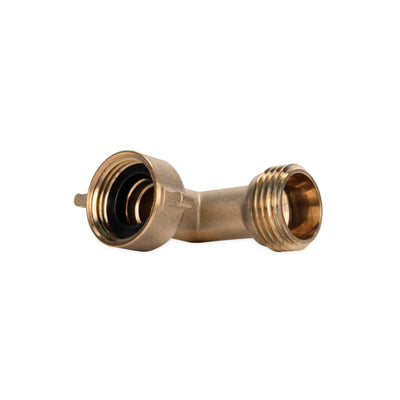 Camco 2 Pack 90-Degree Hose Elbow for RV Water Hoses, Solid Brass Construction