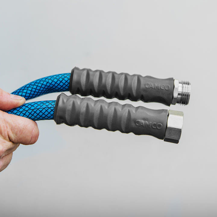 Camco TastePURE 10 Foot No Kink Heavy Duty PVC Premium Drinking Water Hose, Blue - VMInnovations
