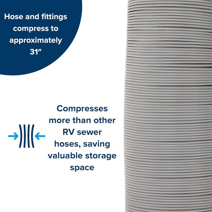 Rhino X 20' Sewer Hose Kit and 10' Heavy Duty Septic Hoses for RV and Campers - VMInnovations
