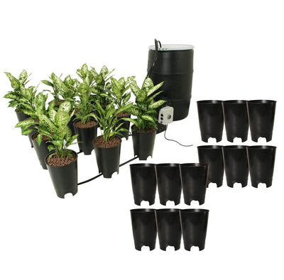Active Aqua Grow Flow Ebb & Flow 12 Site Hydroponic Kit & Expansion Pot, 12 Pack