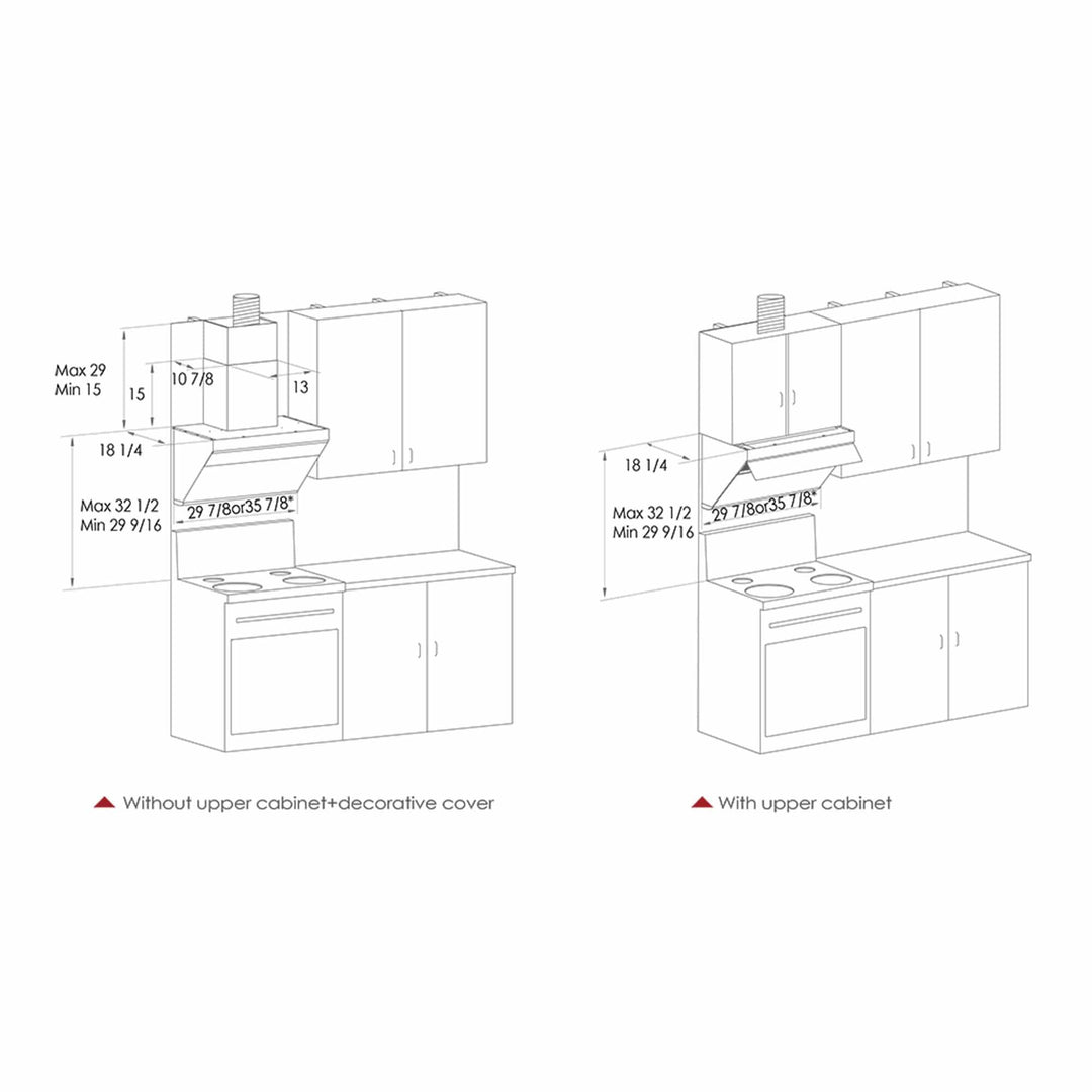 FOTILE 30" Range Hood with Unique Side Draft Design, Under Cabinet or Wall Mount